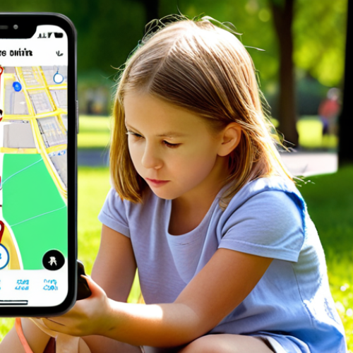 Home 13 **Image Prompt for GPS Tracker**: "A concerned parent monitoring their child's location on a smartphone app, showcasing a GPS tracker interface with a map and real-time location pin. The background should depict a park where children are playing, emphasizing safety and peace of mind."