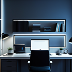 Smart Lighting Productivity**

"A home office in Malaysia, featuring adjustable smart lighting.  A fully clothed professional is working at a desk, bathed in cool-toned light.  The scene emphasizes focus and productivity.  Appropriate attire, safe for work, perfect anatomy, natural proportions, professional, high quality."

**